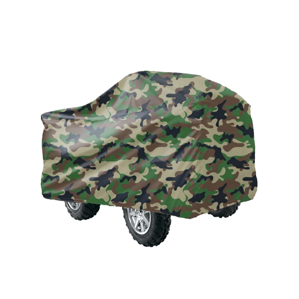Universal Quad Bike ATV Abdeckung Roller Fahrzeug Regenmantel Wasserdichte Staubdicht Anti-Uv Schutz Für Polaris Regendicht Strand UTV: 3XL-250x110x120cm / Camouflage