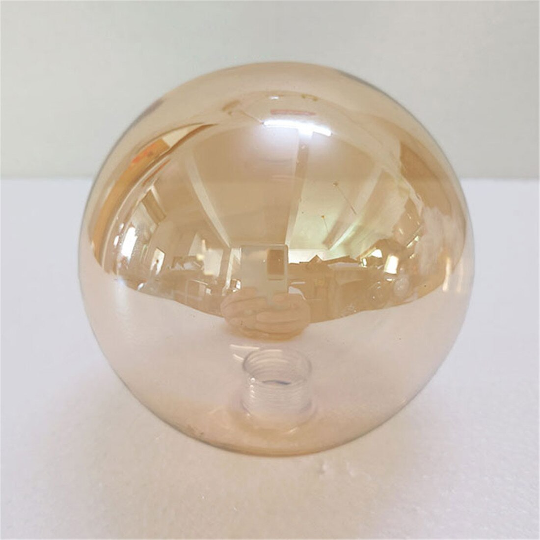 Reemplazo de pantalla de cristal D12cm D15cm G9 para casquillo de rosca ámbar coñac verde azul gris globo accesorio de cubierta de tornillo de vidrio