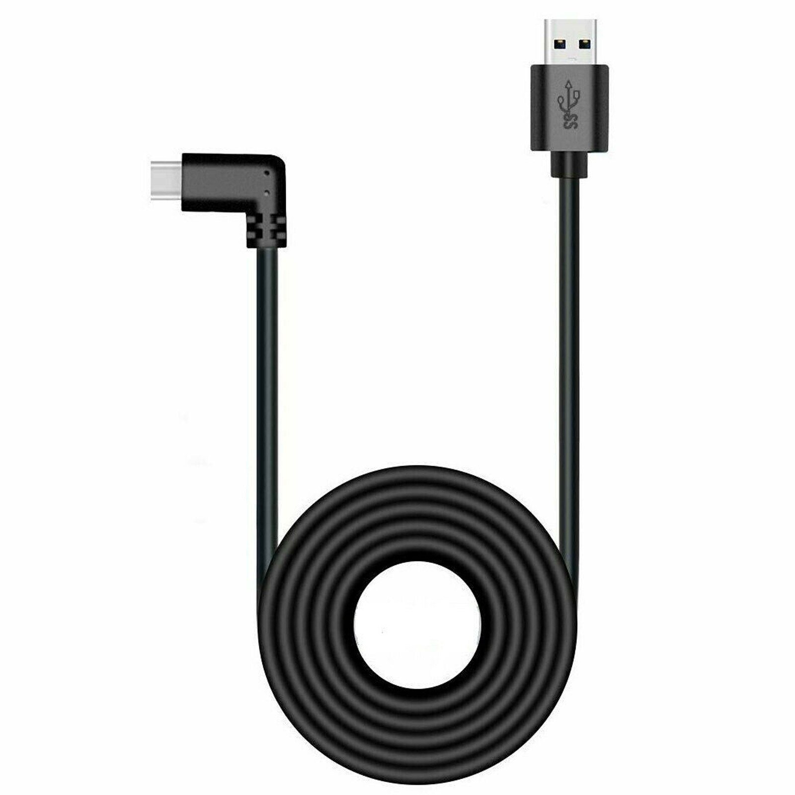 Cable de enlace para Oculus Quest 2, USB A 3,2, totype-c, ángulo de codo, carga 3A