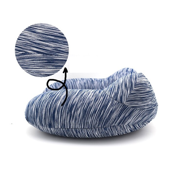 Ergonomisk u-formet oppustelig rejsepude bil fly tog nakkepude rejse behagelige puder til søvn