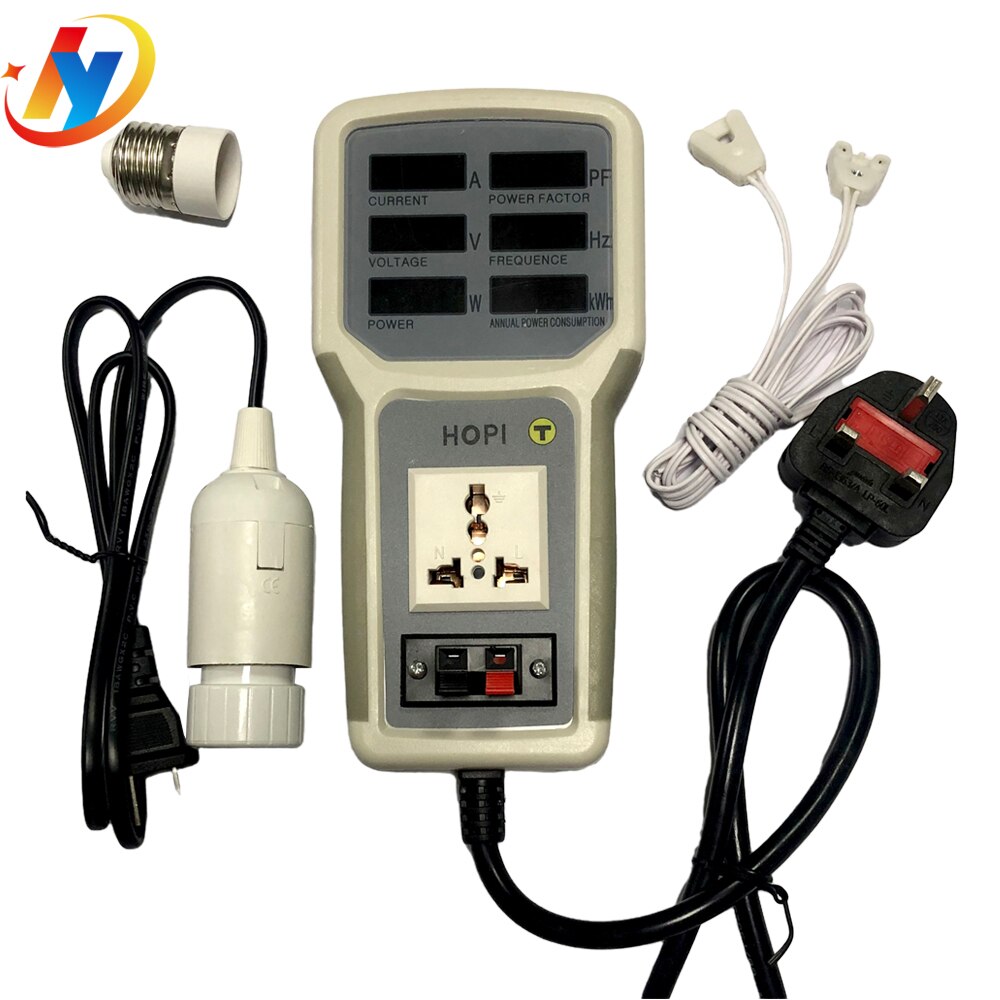 HOPI HP9800 Handheld Power Monitor Energy Meter Analyzer HP-9800 20A LED Saving Lamps Tester EU/AU/UK/US Plug Socket