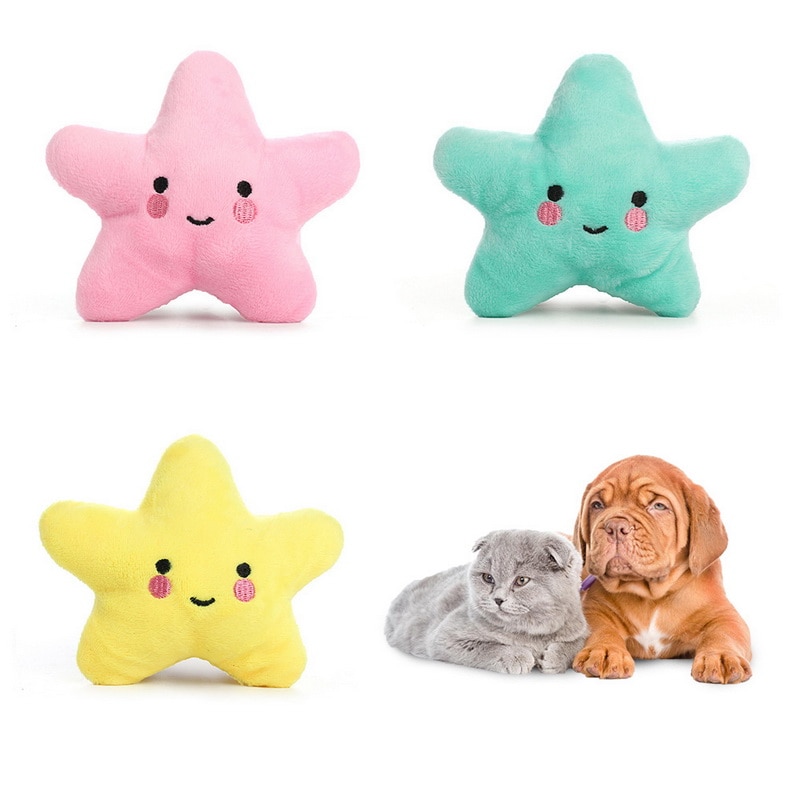 Étoile de mer vocale jouets pour animaux de compagnie en peluche jouet pour chiot dents pour animaux de compagnie nettoyage chien chat jouets