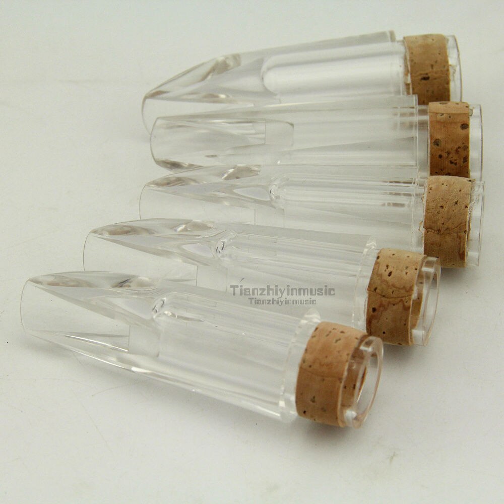 Crystal Clarinet, 5pcs Clarinet Mouthpiece Transparent High-grade +Dental Pad