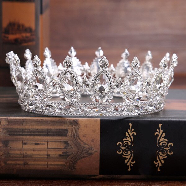 Wunderschöne hellviolette kristalltiaras und -kronen für damen, brautkrone, diadem, hochzeitsschmuck, haarschmuck für die hochzeit: Weiß