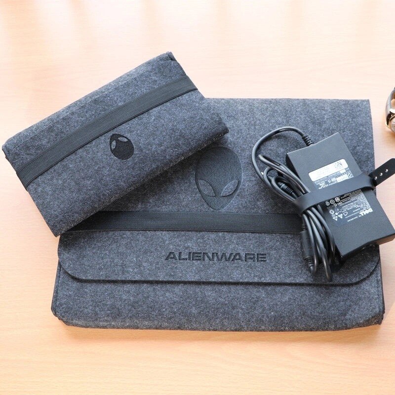 Felt Bag for Alienware M18 X15 M15 X17 R1 R2 M17 R4 Area-51M 15.6 17.3 18.4 inch Laptop Handbag Liner Sleeve Power Pack