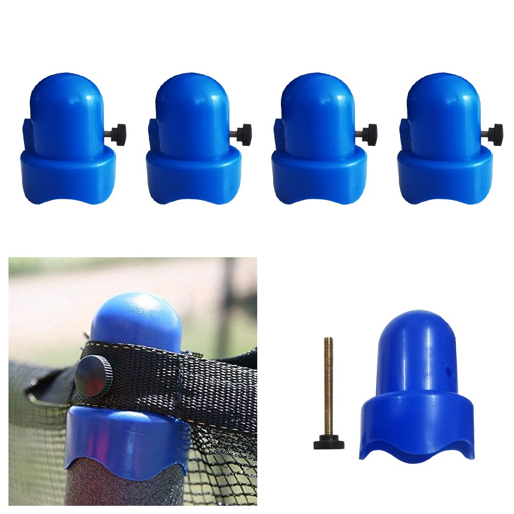 Durable Direct Fit Connection With Screw Thumb Easy Install PP Solid Replacement Parts Trampoline Enclosure Pole Cap Attachment