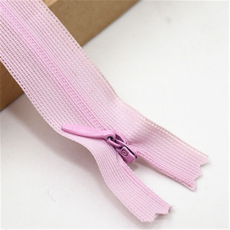 60cm cremalleras invisibles DIY Nylon bobina cremallera para costura ropa cojín herramienta cojín sastre: 12