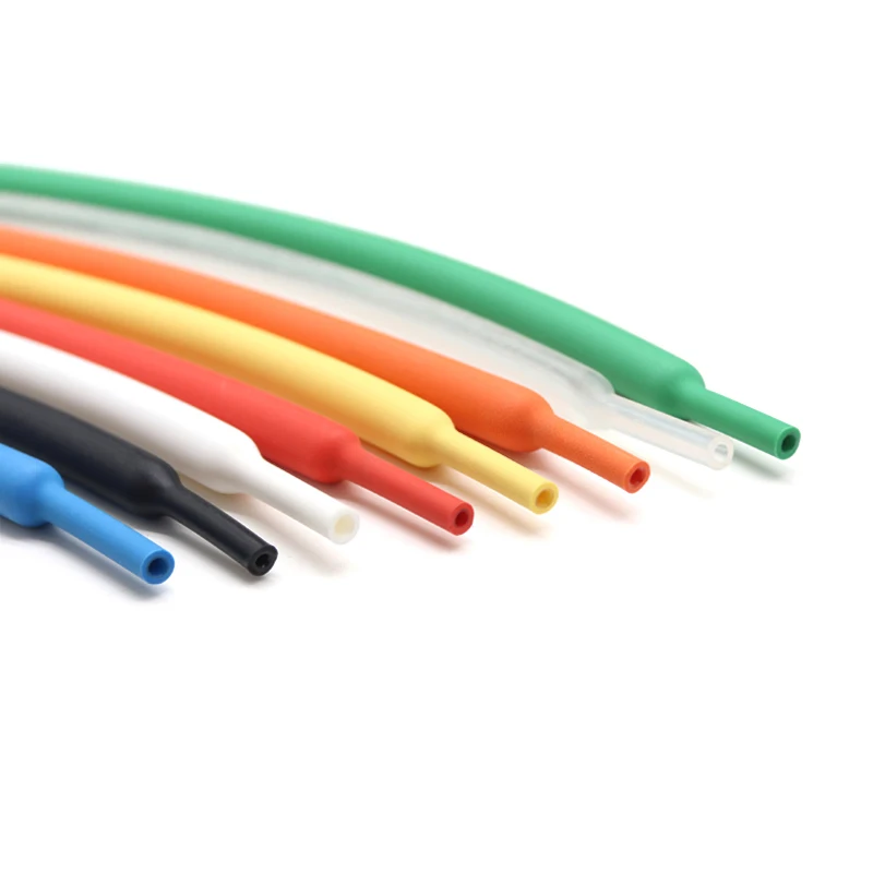 1M Zwart 3:1 Krimpkous Met Dubbele Muur Lijm Tube Diameter 1.6/2.4/3.2/4.8/6.4/7.9/9.5/12.7/15.4/19.1/25.4/30/39/50mm