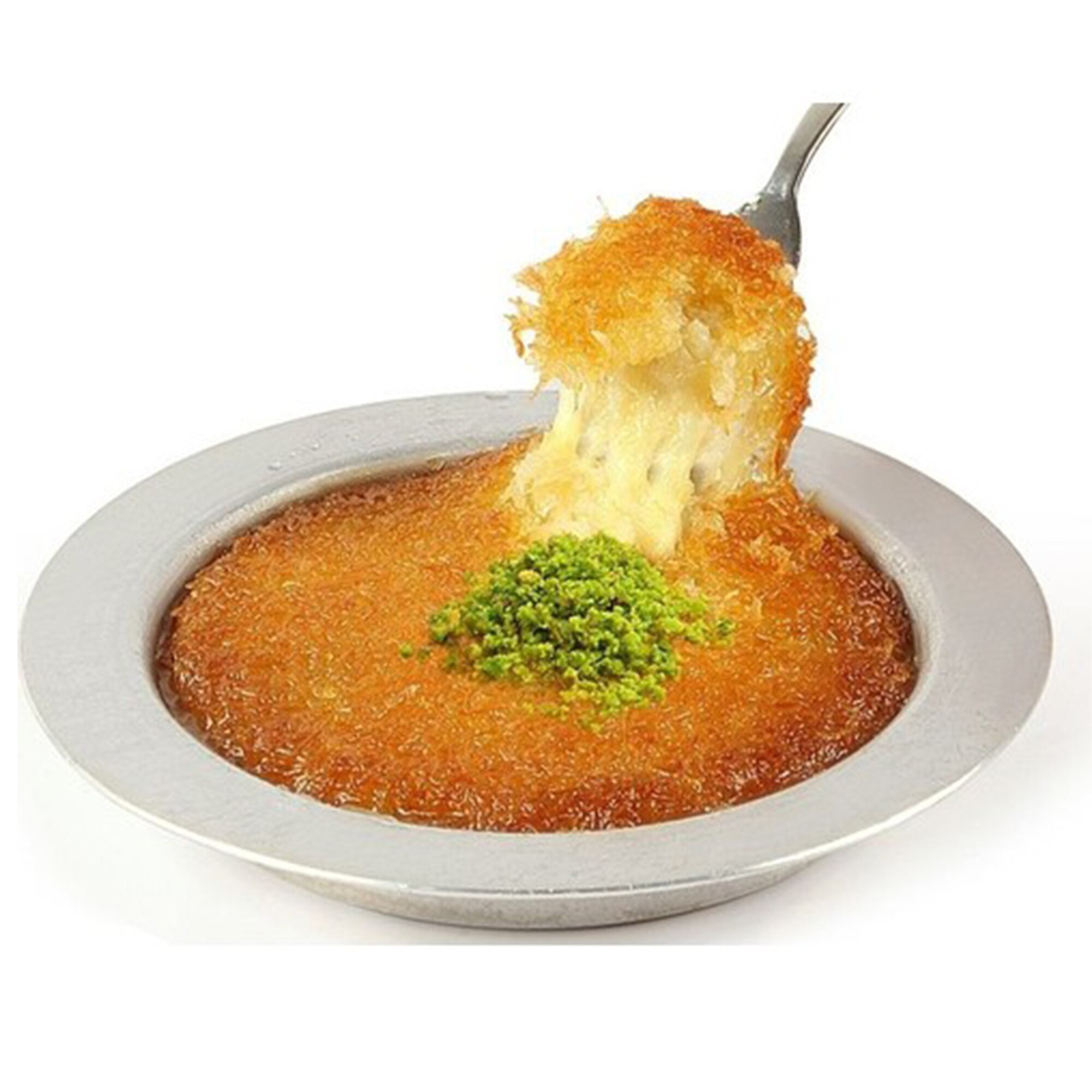 Kunefe tallerken tallerkener 6 stk serverings tallerken fad berømt dessert tallerken præsentation aluminium køkken spisning original bedste