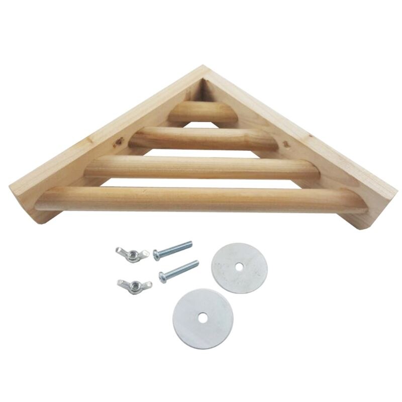 Haustier Holz Ecke Regal Leiter Plattform für Vogel KäFeige Stand Hamster Spielplatz