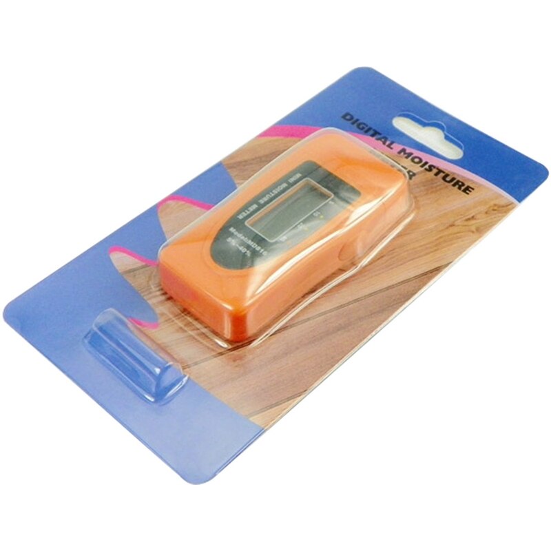 Mini 2Pins LCD Moisture Meter Miniature Intelligent Wood Moisture Timber Damp Water Content Detector Range 5%~40% Resolution1%