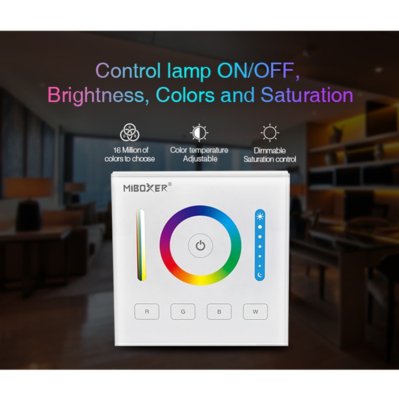 Miboxer  dp3 dali 86 rgb cct dimming panel berøringspanel lysstyrke smart ledet mørkere kontrolleren til ledet stripe