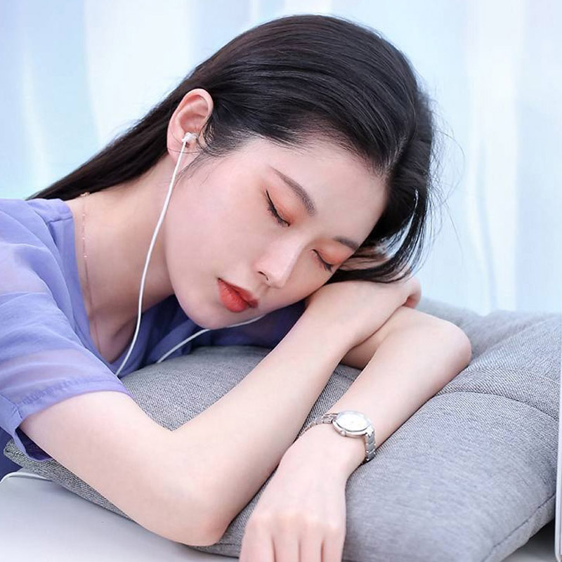 Sommeil latéral ASMR en Silicone respectueux de la peau avec écouteurs filaires stéréo, écouteurs de sommeil, écouteurs, doux et bon pour l'insomnie du sommeil