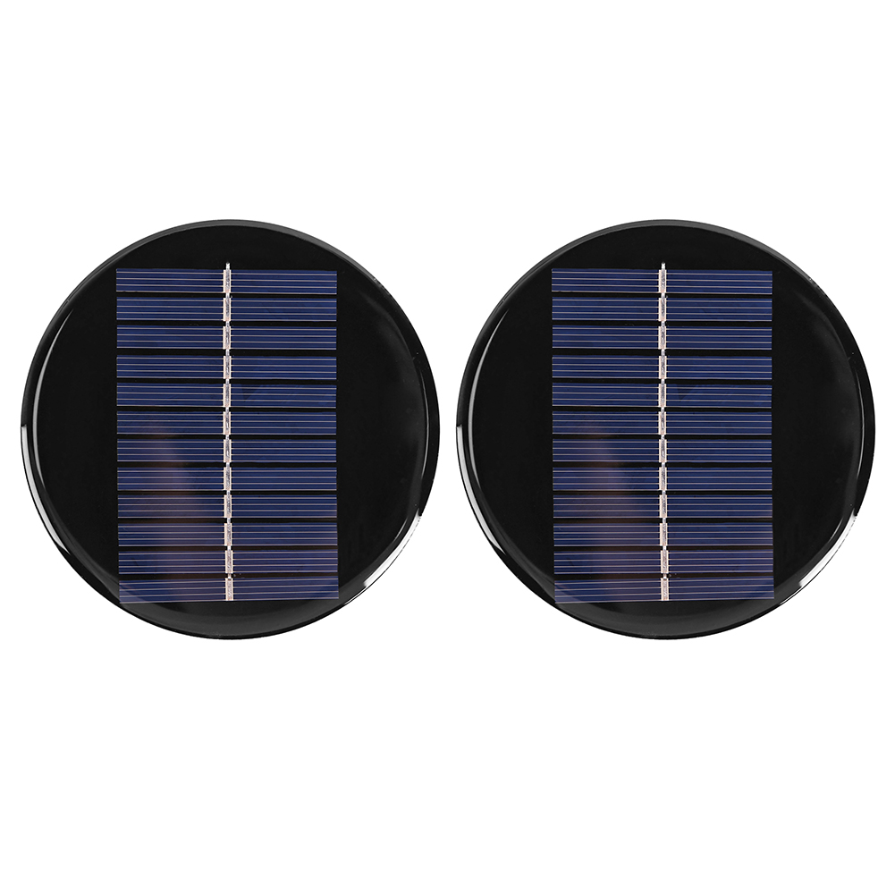 6V 0.8W Mini Polycrystalline Silicon Solar Cell Module Circle Round Polysilicon Solar Panel Module 24 Solar Cells: Default Title