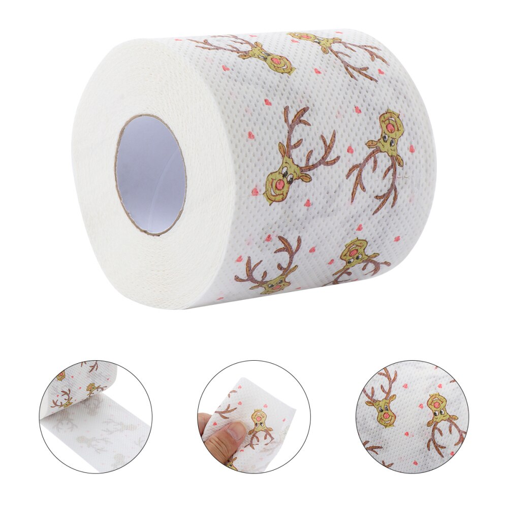 1 Roll of Roll Paper Christmas Roll Paper for Christmas Party Home