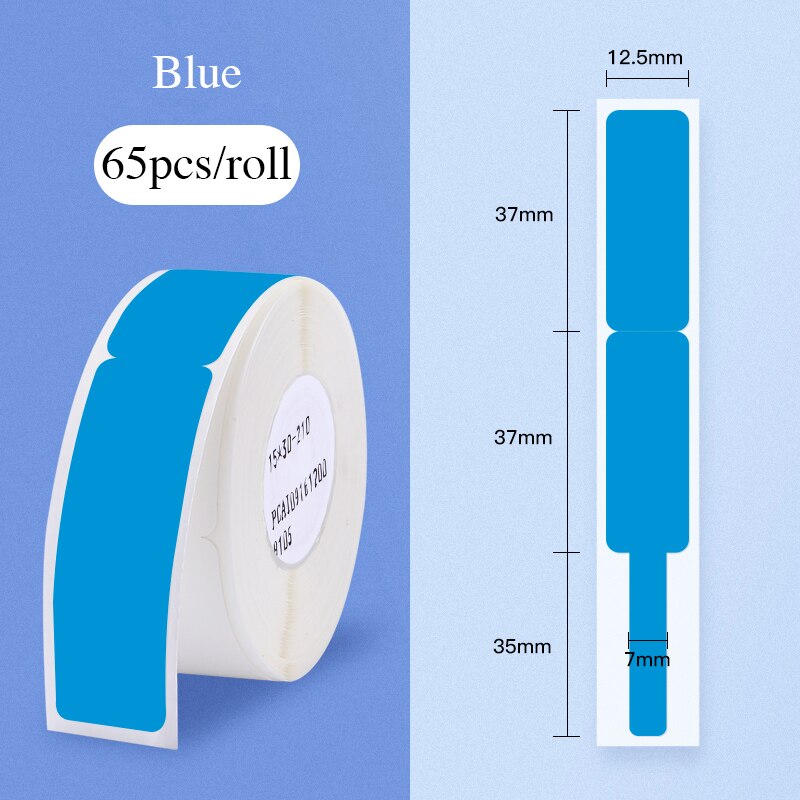 Niimbot D11 Label Printer P-type Label Paper Cable Printing Sticker for Communication Machine Room Network Cable Thermal Labels: Blue