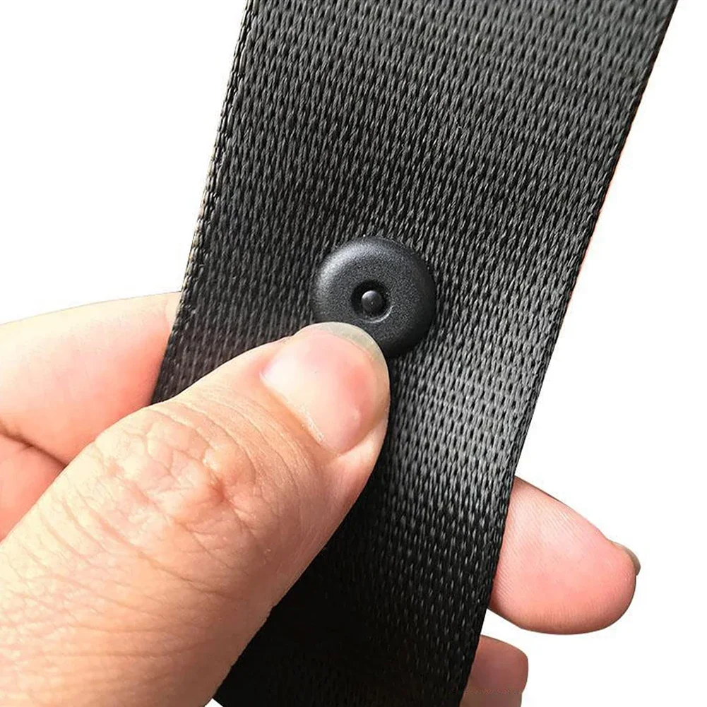 8x botão de cinto de segurança do carro fivela parar universal ajuste rolha kit preto cinto de segurança do carro rolha fivela anti-deslizamento botão retentor