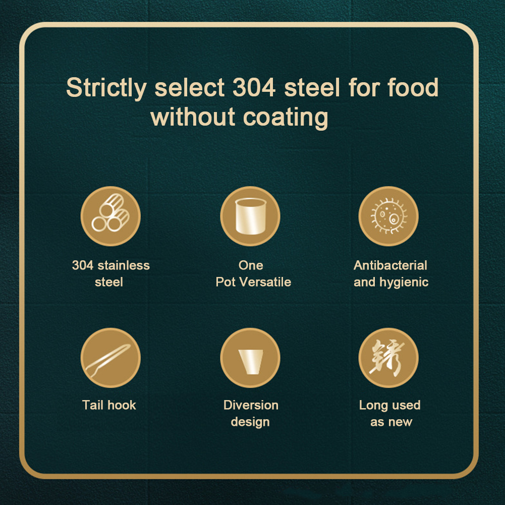 1200Ml Keukenfriteuse Met Zeef Frituurpot Bakpot 304 Roestvrijstalen Tempura Friteuse Pan Voor Gebakken Kip Kookgereedschap