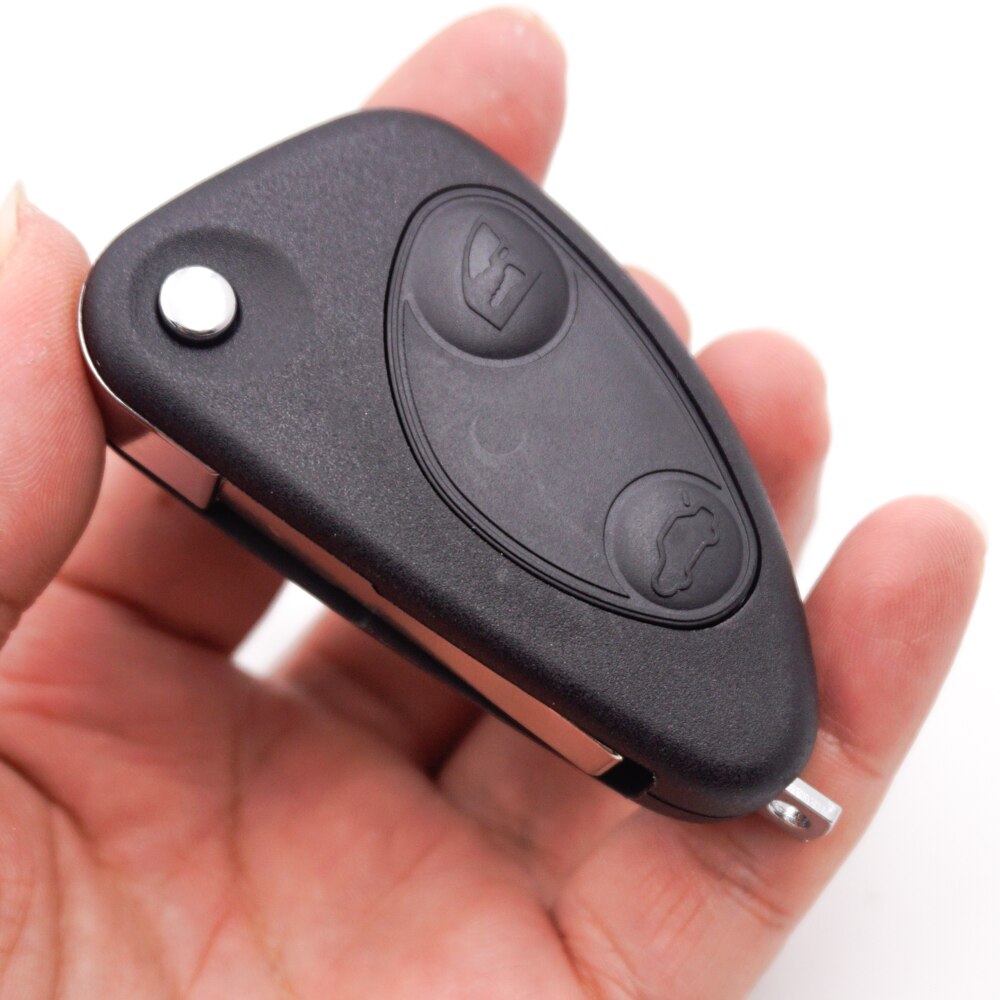 Cocolockey-funda de llave de para Alfa Romeo GT 147 156 166, mando a distancia con tapa, carcasa de llave de coche plegable de repuesto, 2 y 3 botones