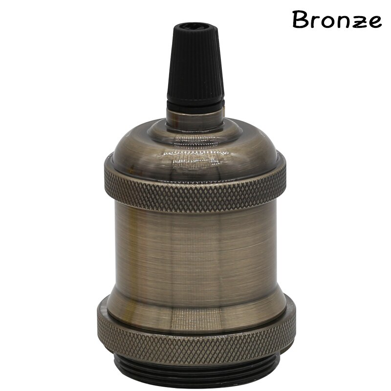 Lamphållare  e27 220v aluminiumsockel retro edison glödlampshållare lampfotskruv vintage industriell glödsockel: Brons