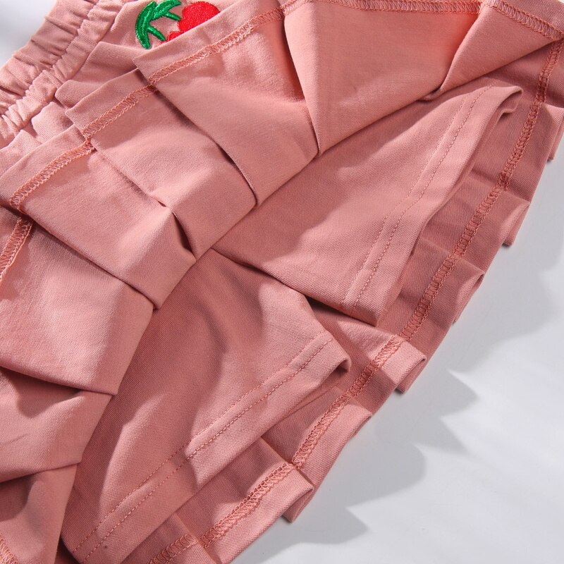 Baby Peuter Kinderen Kleding School Meisjes Rok Dieptepunt Prinses Geplooide Rokken Kinderen Korte Rok Zomer Kind Kleding CL829