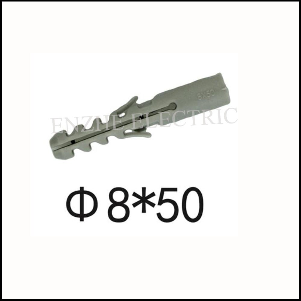 gray PE self-tapping screw plastic expansion tube M8x50mm M8x60mmnylon column expansion screw wall plug rubber stoppe: M8x50mm