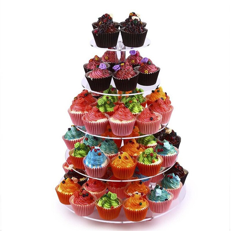 3 4 5 Tier Cake Houder Ronde Acryl Cupcake Cake Stand Monteren Demonteren Thuis Verjaardag Gereedschap Party Stand Decoratie