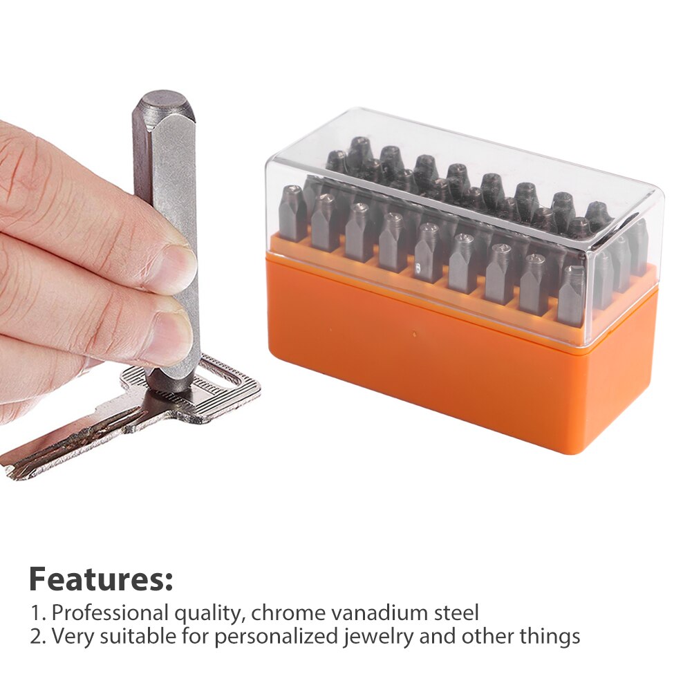 6mm Metal Stamping Tool Leather Punches Handicraft Household Carving Letter Steel Mold Metal Easily Handle Parts