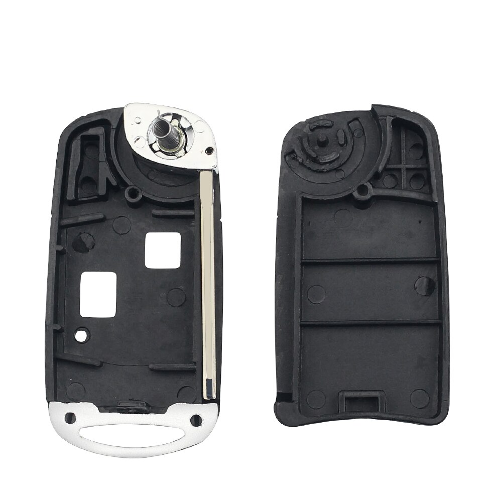KEYYOU Modified 2/3 Buttons Flip Car Key Shell Case For TOYOTA CAMRY RAV4 Corolla PRADO YARIS Replacement Fob Uncut TOY43 Blade