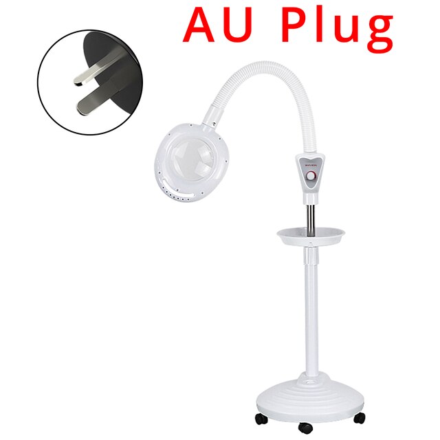Beemyi Manicure Tattoo Lamp Apparatuur 8X Vergrootglas Lamp Voor Schoonheidssalon Tattoo Nail Make Facial Schoon Zorg Verlichting Gereedschap: AU Plug