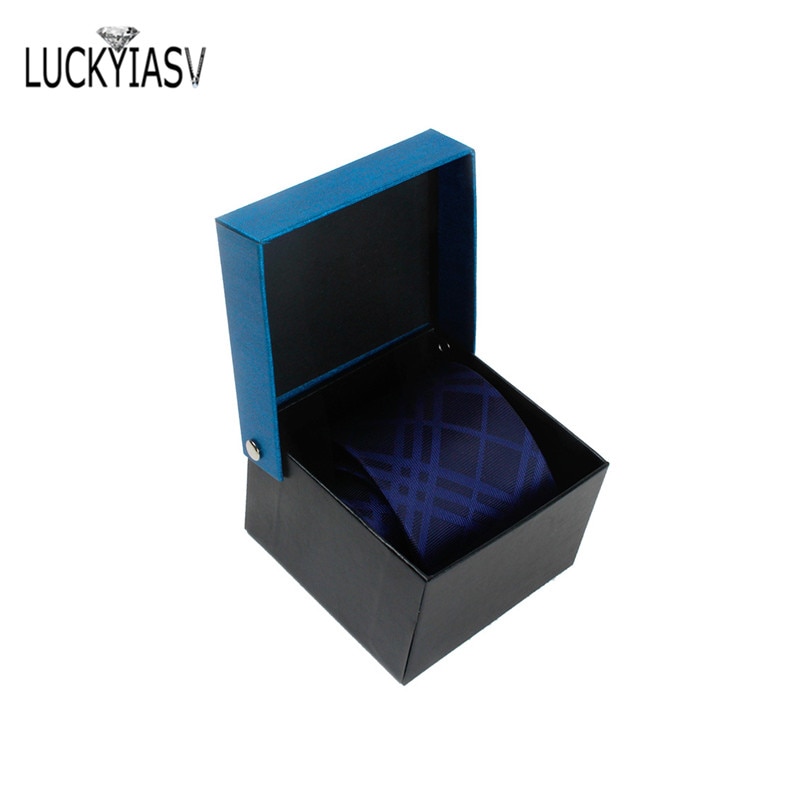 Fluga förvaringsbox herr slips box svart klänning herr slips förpackning box slips box för slips