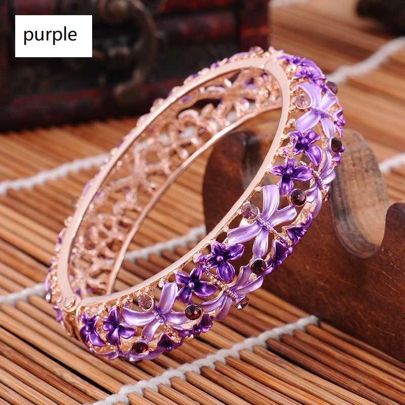 Einstellbar Cloisonné Armreifen Frauen