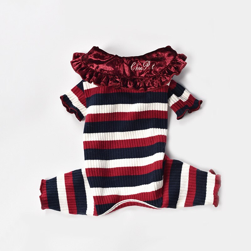 Hond Kleren Vier-Legged Kleding Vechten Teddybeer Huisdier Kleding Herfst En Winter Een Stuk Kat Kleding: Rood / XXL