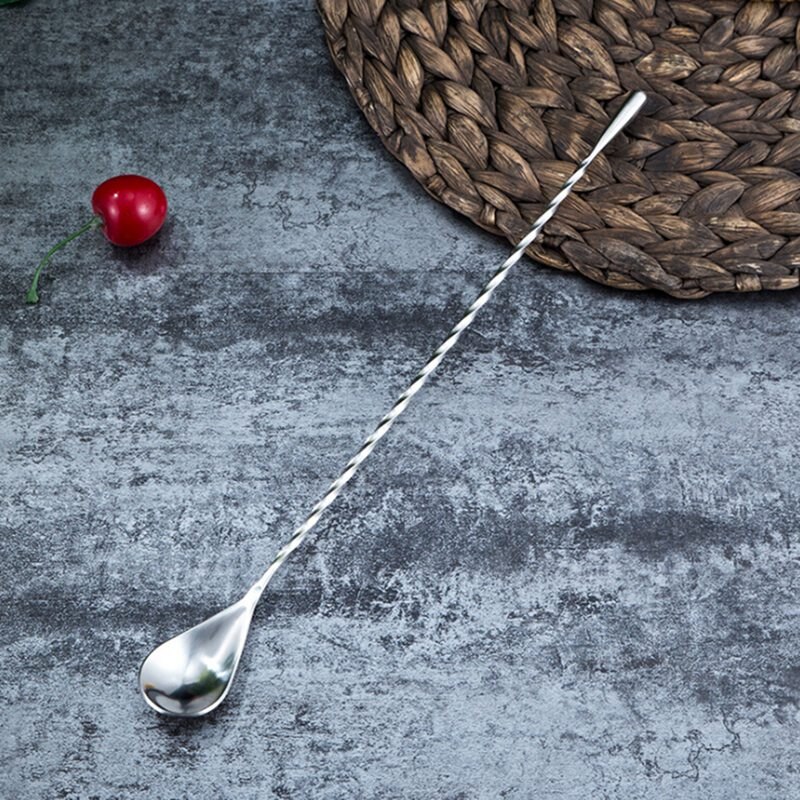 En Acier inoxydable Barman Cuillère Ménage bricolage Cocktail Barman Cuillère Cuillère à Café: S