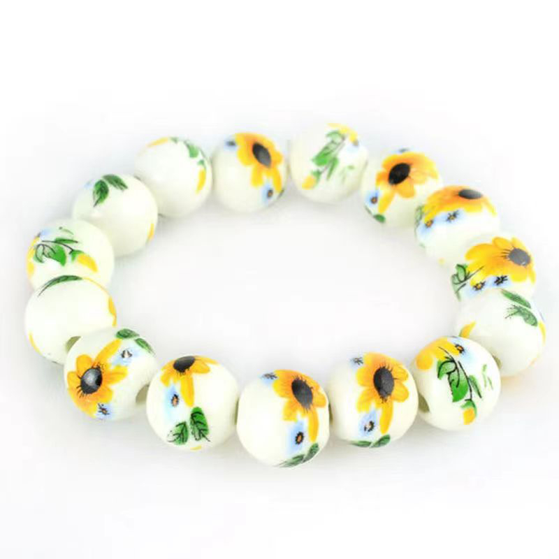 Blue And White Porcelain Ceramic Bead Bracelet - Ethnic Style DIY Handcrafted Accessories For National Style Jewelry