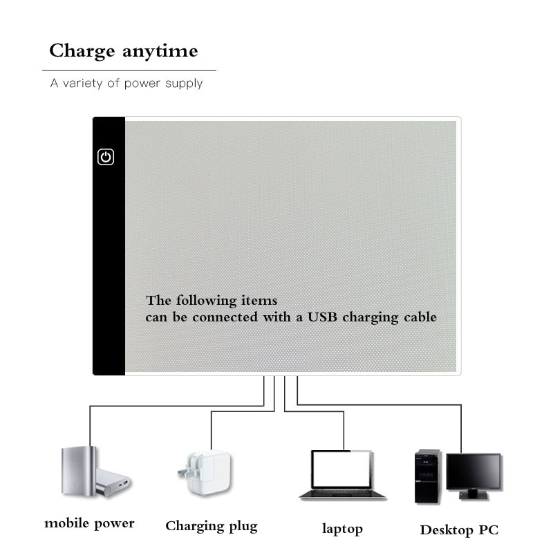 A3 Large Size LED Drawing Tablet Digital Graphics Pad USB LED Light Box Copy Board Electronic Art Graphic Painting Writing Table