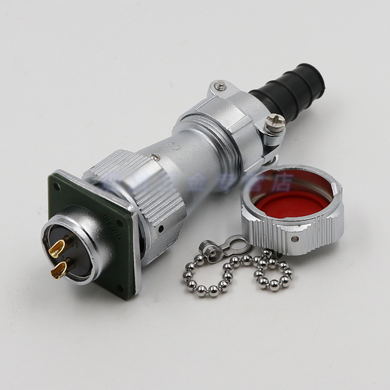 WY24 TI+Z M24 Waterproof Connector Male Female 2 3 4 9 10 12 19 Pin Aviation Plug Socket Solderding Terminal Adapter Panel Mount: 3 Pin
