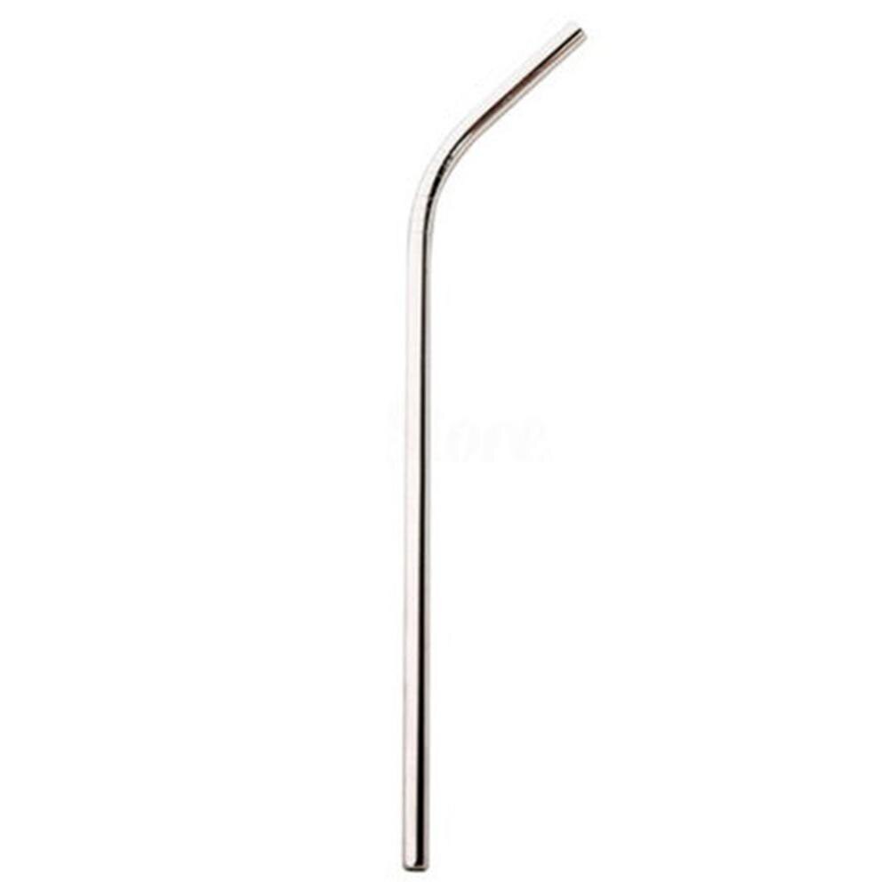 Colorful Drinking Straw Reusable 304 Stainless Steel Metal Straw Sturdy Bent Straight Drinks Straw