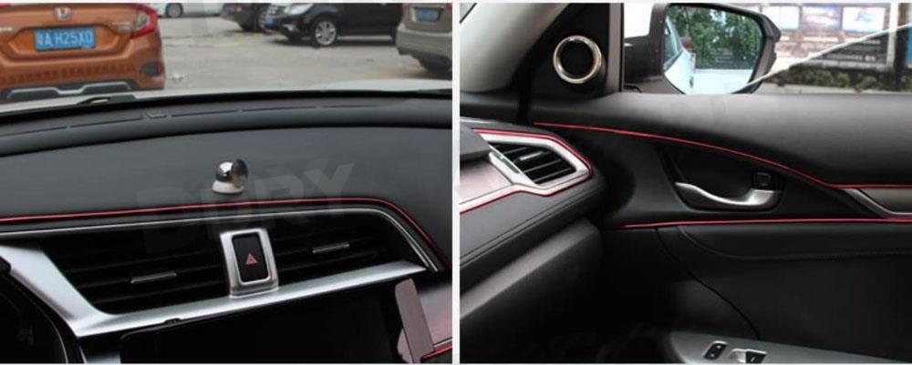 5M universale modanatura Auto decorazione strisce flessibili interni modanature Auto copertura Auto Trim cruscotto porta bordo Auto-styling