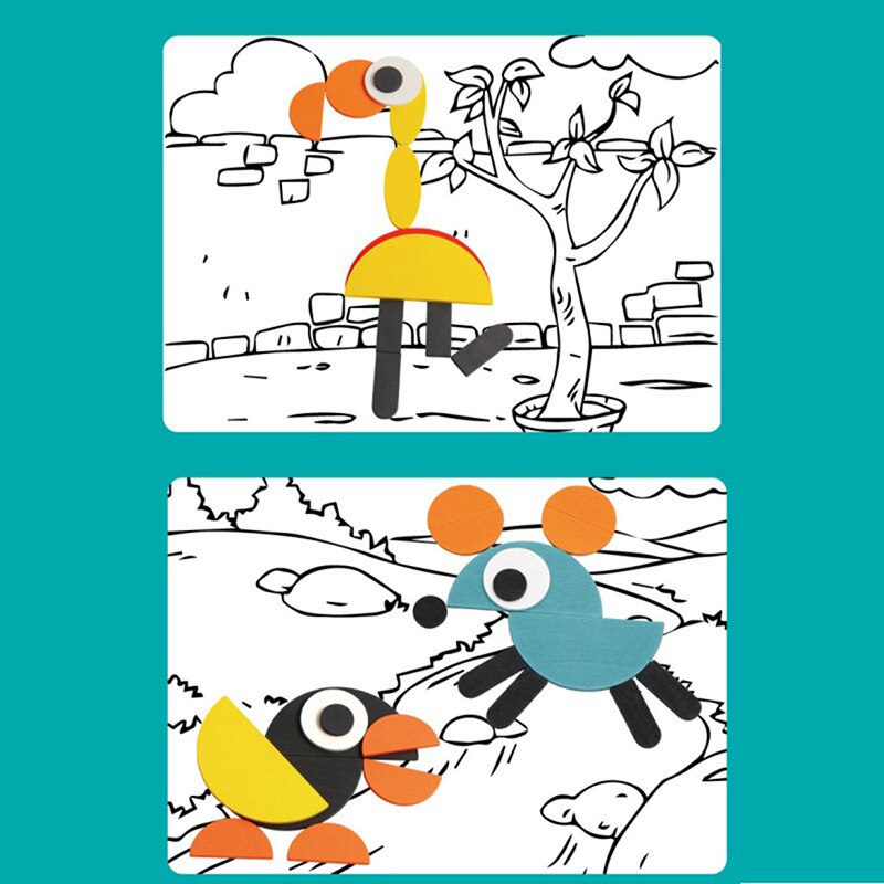 1 Set Juguetes Tangram Puzzel 3d Dieren Puzzel Kids Houten Speelgoed Voor Kinderen Spelletjes Leren En Onderwijs Speelgoed