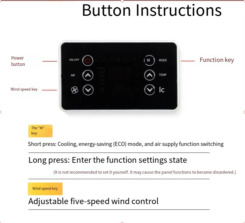 Panel de control de aire acondicionado eléctrico de estacionamiento, 12V, para placas de control de inversor de evaporador de aire acondicionado de coche