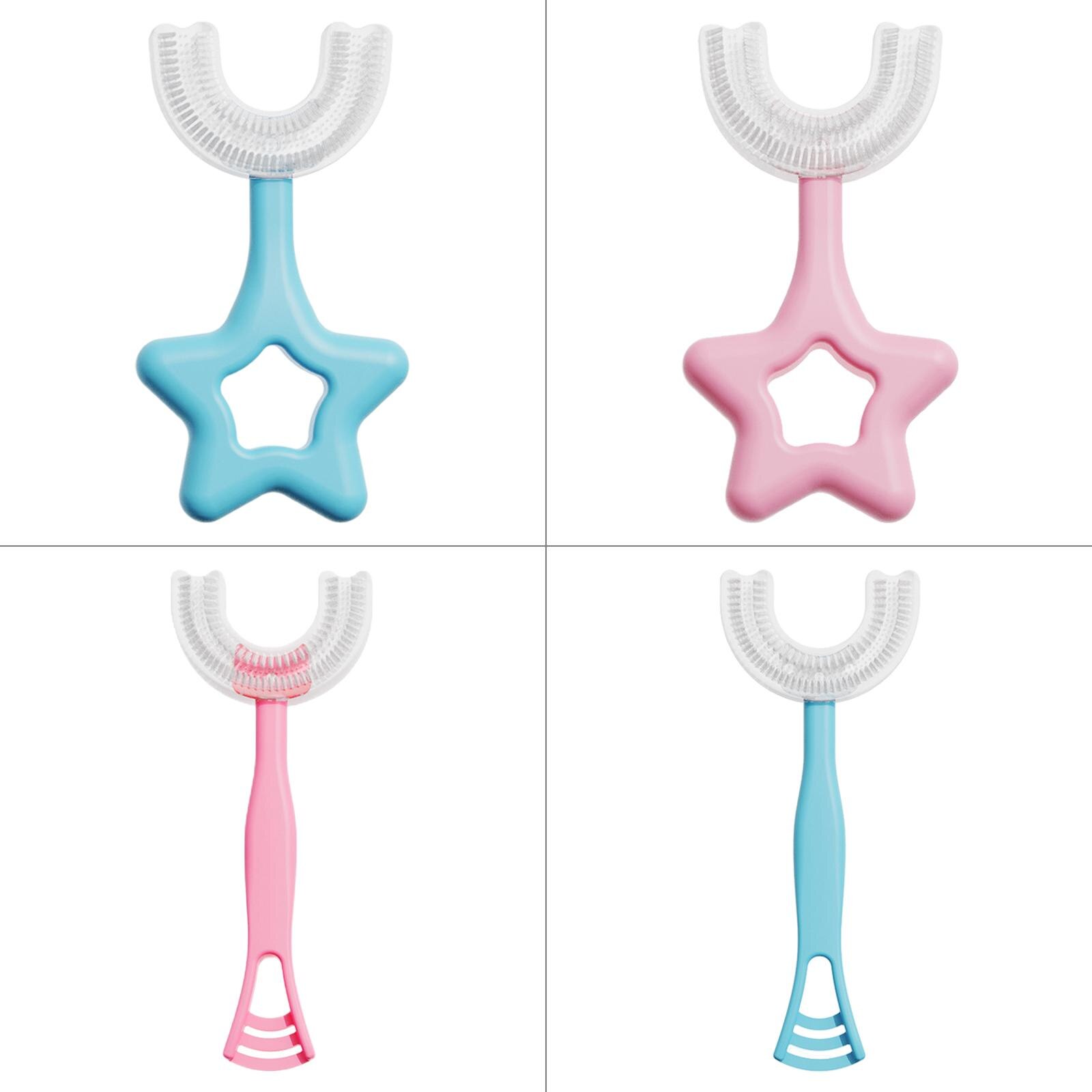 Children U-Shape Manual Training Tooth Brush ,Easily Brush Your Kid'S Teeth