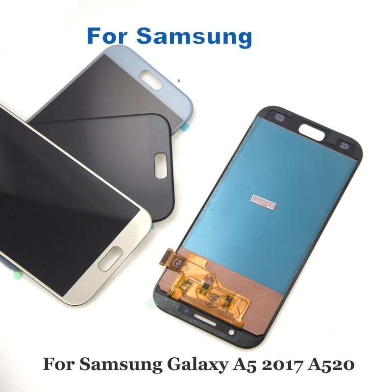 Incell pour Samsung Galaxy A5 A520F SM-A520F A520 LCD écran tactile numériseur verre assemblée bleu noir or rose