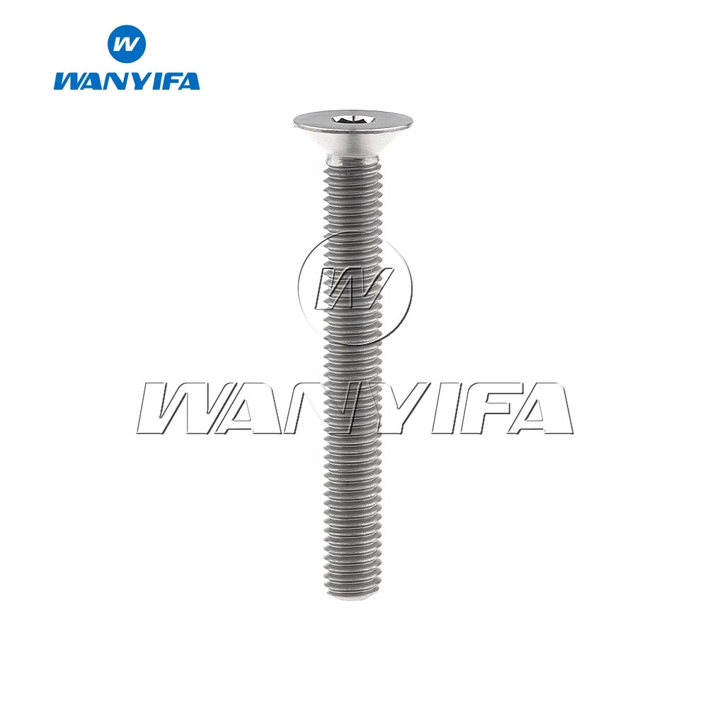 Titanium Bolt M8X15 20 25 30 35 40 45 50 60 65 80mm Countersunk Head for Bicycle Brake Cycling Motorcycle Modification Screw