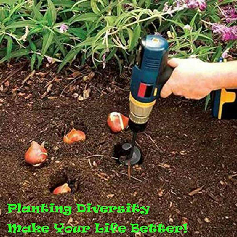 4 Sizes Garden Auger Drill Bit Tool Spiral Hole Digger Ground Drill Earth Drill For Seed Planting Gardening Fence Flower Plante