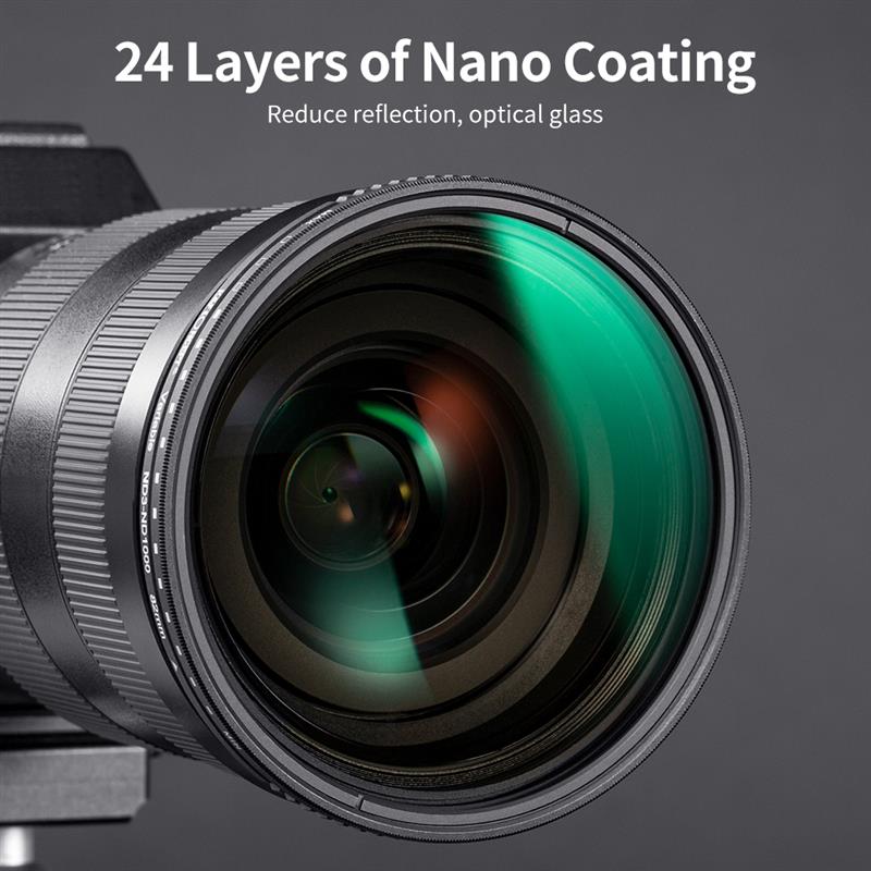 K &amp; F Concept-filtro de lente de cámara ND3-ND1000 ND, Variable con 24 capas, 9 topes, densidad neutra de 49mm, 52mm, 67mm, 72mm, 77mm y 82mm