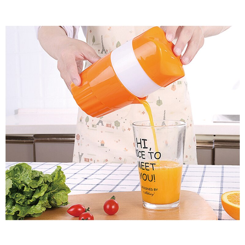 C2-Stainless Staal Oranje Sapcentrifuge Draagbare Handmatige Cover Roterende Citrus Juicer Citroen Oranje Fruit Knijper 100% Originele Ju