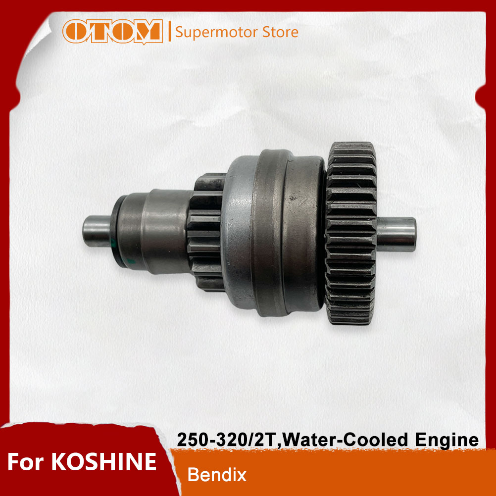 OTOM Motorrad Starter Bendix Kupplung Getriebe Antrieb Für KOSHINE 250 300 320 2T Wassergekühlte Motor Teile Pit Dirt Bikes zubehör