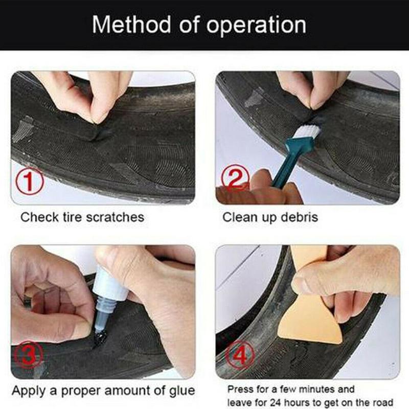 20ML Bicycle Tire Repair Road Mountain Bike Tyre Inner Tube Puncture Repair Rubber Cement Cold Glue Bike Tire Patch