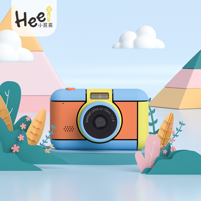 Kinderkamera HD 2,4 "3200 W Pixel Dual Kamera Digitalkamera Mini Tragbare Karikatur Niedliche draussen Kamera SLR Kamera